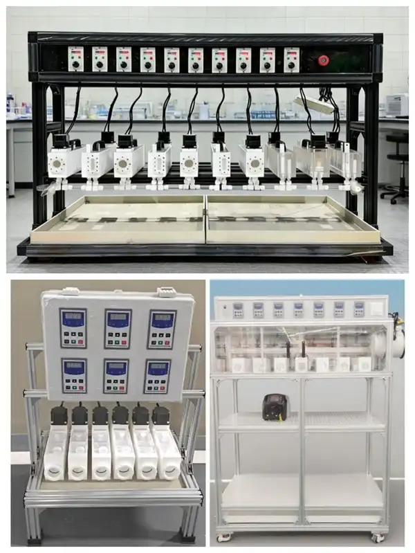 What are the primary applications of PTFE mixer-settlers?