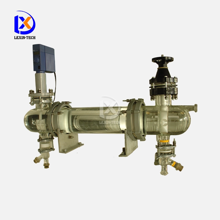 Horizontal Borosilicate Glass Tubular Mixer Settler