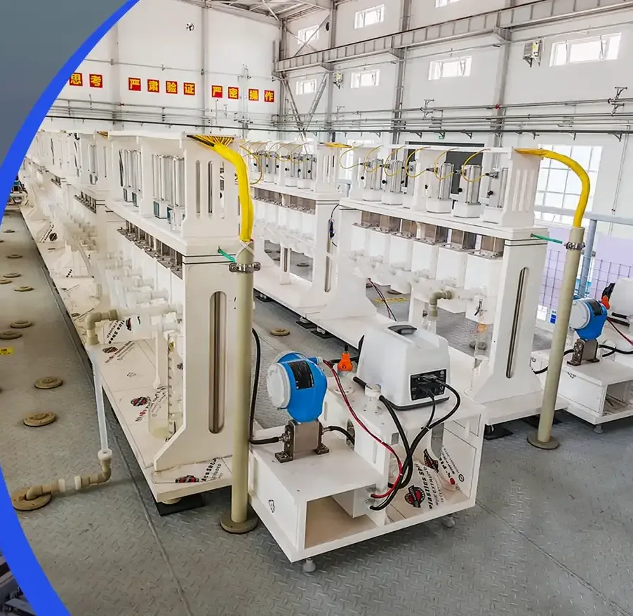 Lexin-tech production floor — hydrometallurgy equipment workshop