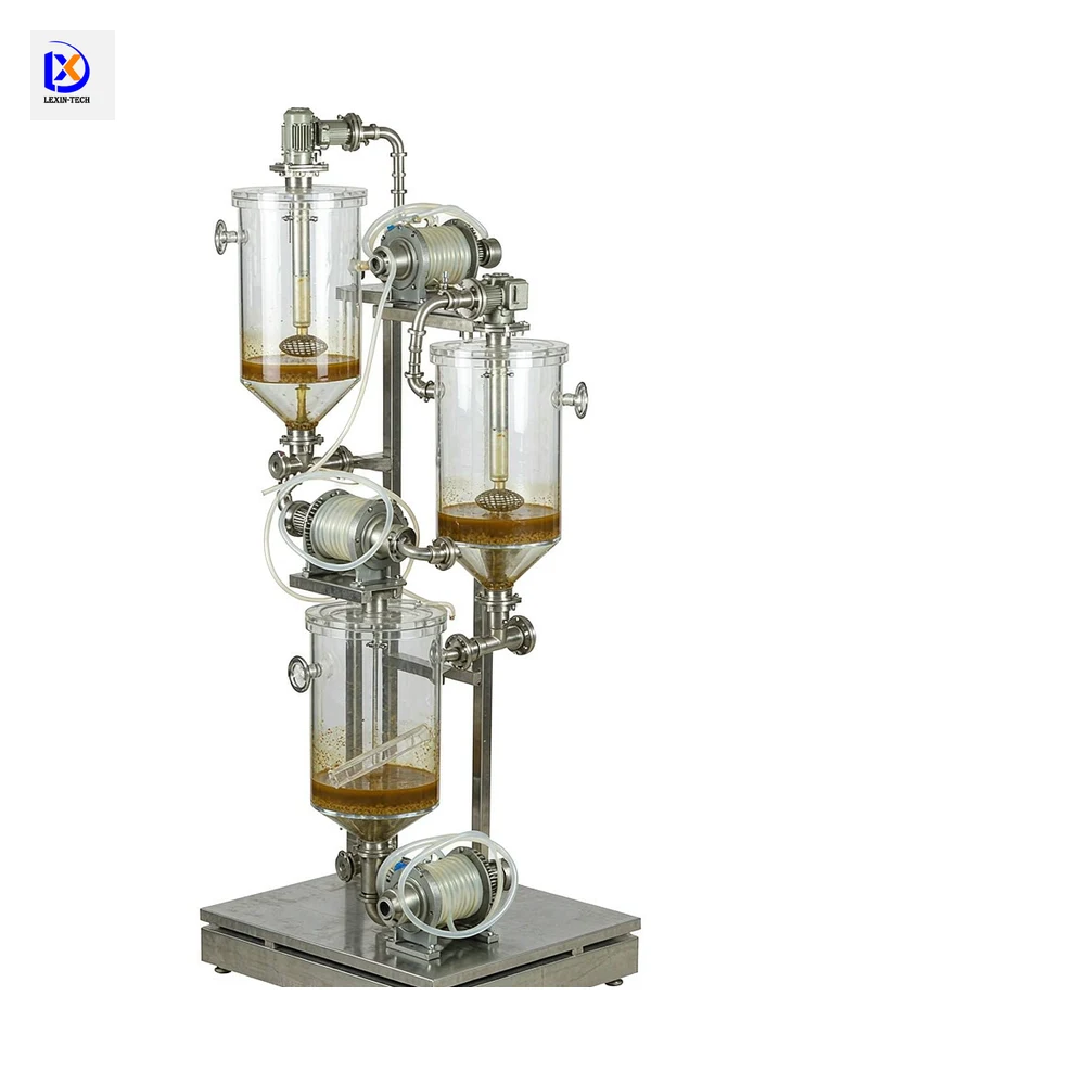 Bench-Scale Counter-Current Decantation (CCD) Wash Unit