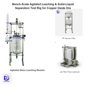 Lab-Scale Agitated Leaching and Solid-Liquid Separation Unit